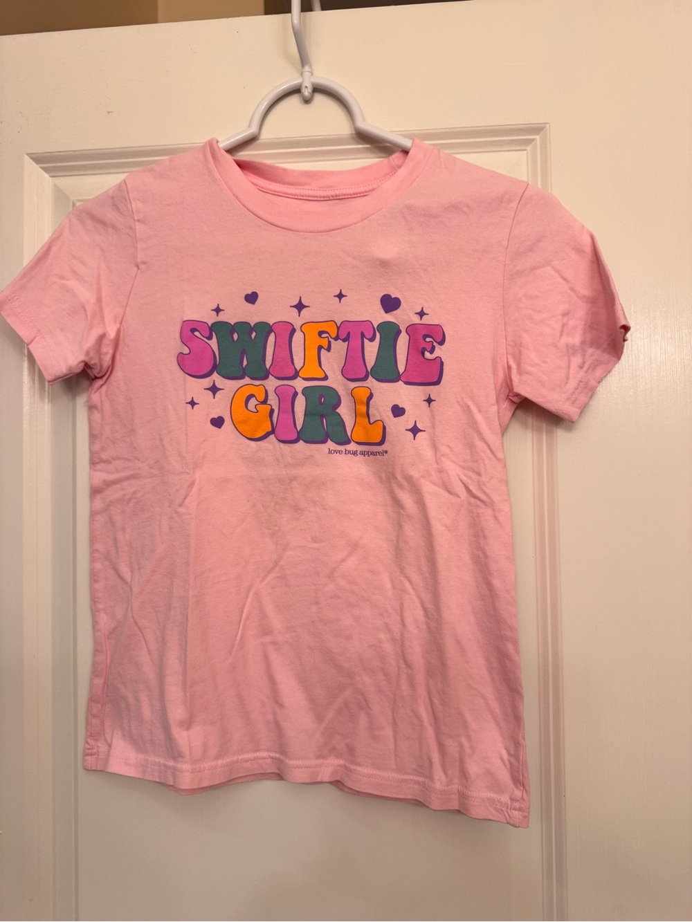 Pink 'Swiftie Girl' Short Sleeve Graphic Tee
